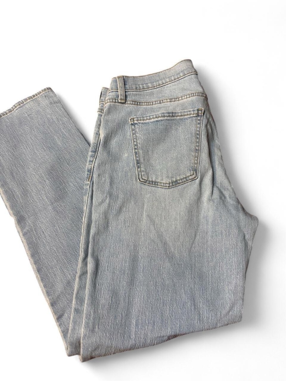Women’s Old Navy WOW Boyfriend Jeans Size 10 Light Wash Mid Rise Straight Leg